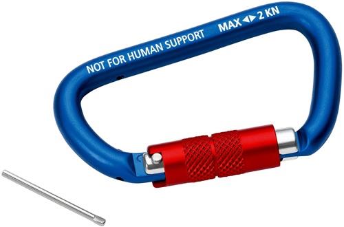 KNIPEX Materialkarabiner L.81mm m.Schraubverschluss blau besch.KNIPEX KNIPEX Materialkarabiner L.81mm m.Schraubverschluss blau besch.KNIPEX