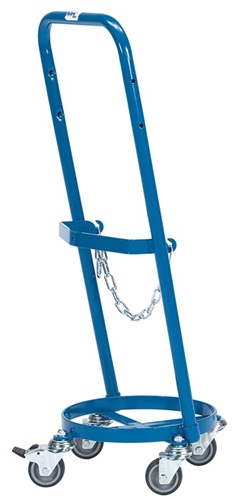 FETRA Stahlflaschenroller f.Flascheninhalt 1 x 11kg Bereifung VG Trgf.80kg