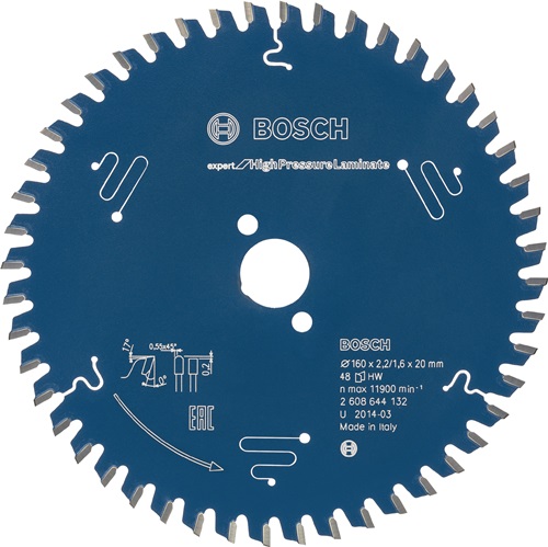 BOSCH Kreissägeblatt AD 165mm Z.48 HLTCG Bohr.20mm Schnitt-B.2,6mm BOSCH