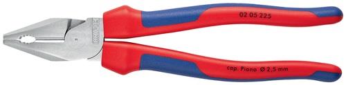 KNIPEX Kraftkombizange L.225mm verchr.Mehrkomp.-Hülle KNIPEX