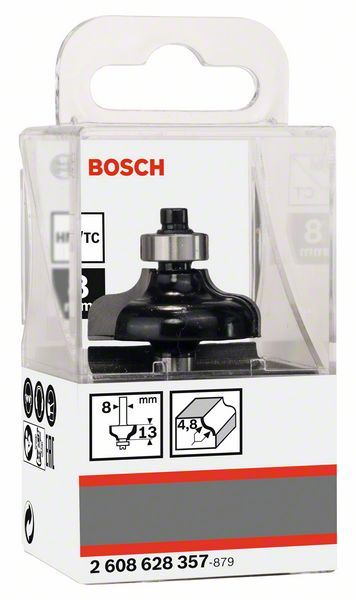 BOSCH Profilfräser G, 8 mm, R1 4,8 mm, D 31,8 mm, L 12,4 mm, G 54 mm