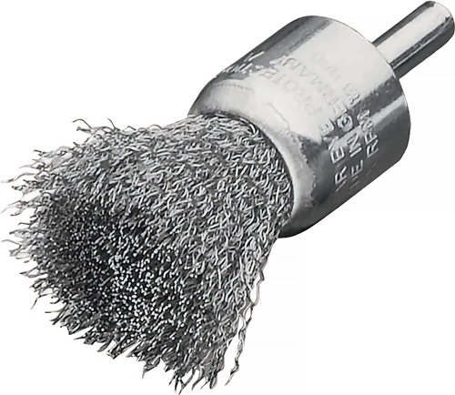 LESSMANN Pinselbürste D.23mm Schaft 6mm Drahtstärke 0,3mm STA 18000min-¹ LESSMANN