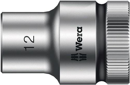WERA Steckschlüsseleinsatz 8790 HMC Außen-6-kant SW12mm L.37mm 4-kt1/2Zoll CV verchr.