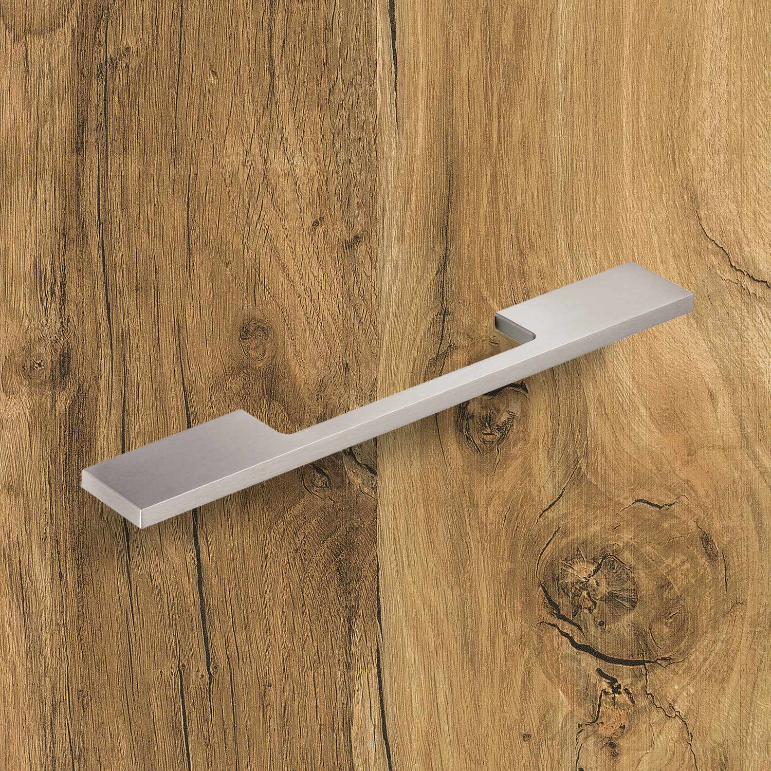 HETTICH Griff Velitra, •–• 128 / 192 mm, L 204 mm, B 7 mm, H 34 mm, Edelstahl Optik gebürstet, 115018 HETTICH Griff Velitra, •–• 128 / 192 mm, L 204 mm, B 7 mm, H 34 mm, Edelstahl Optik gebürstet, 115018