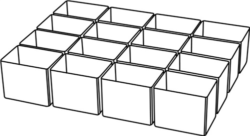 RAACO Einteilungset A 9-1 B39xT55xH47mm 16-tlg.