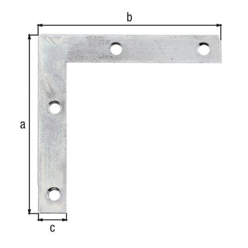 GAH Möbelwinkel L.75x75mm B.12mm S.1,25mm STA sdmverz.GAH GAH Möbelwinkel L.75x75mm B.12mm S.1,25mm STA sdmverz.GAH