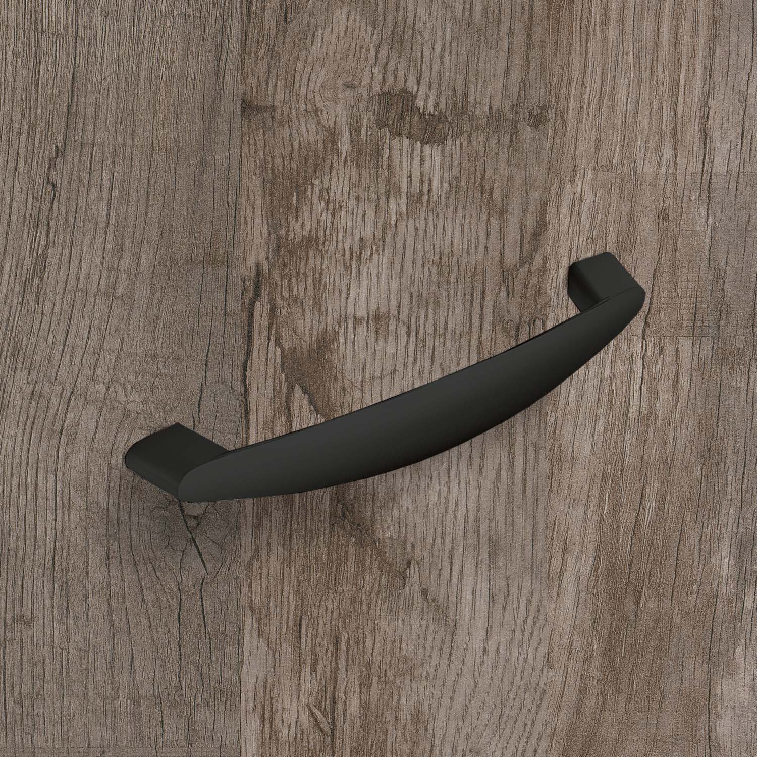 HETTICH Griff Dinia, Bohrabstand 96 mm, L 118 mm, B 16 mm, H 28 mm, Schwarz matt, 9345391