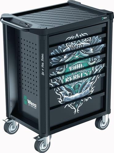 WERA Werkstattwagen 9700 Tool Rebel B785xT709xH1020mm 1000kg 7 Schubl.78-tlg.WERA