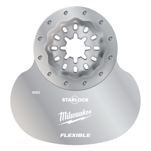 MILWAUKEE 70 mm Multitool Starlock Schneidmesser Pilzform zum Schneiden von Silikon und weichem Kitt