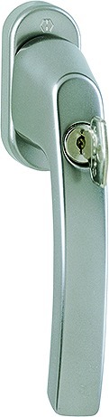 HOPPE® Fenstergriff absperrbar Luxembourg 099S/U52Z 200NM, ohne Schrauben, Aluminium, 8083701