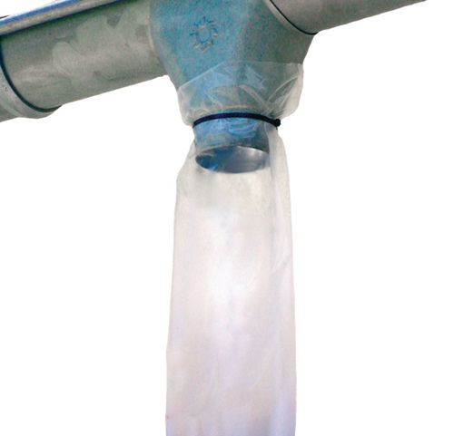 Nordwest Fallrohrprovisorium FRP-100 neutral 100 µm L.100m B.200mm LDPE