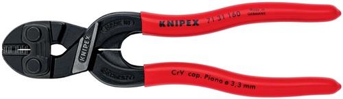 KNIPEX Kompaktbolzenschneider CoBolt® L.160mm Ku.-Überzug ger.3,3mm m.Aussparung