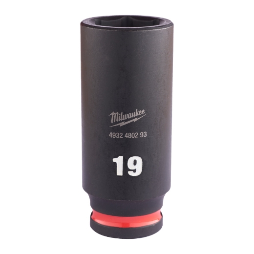 MILWAUKEE 19 x 65 mm SHOCKWAVE Schlagnuss 3/8" lang