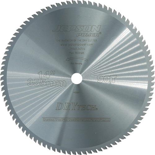 JEPSON Metallkreissägeblatt 355/90Z D.355mm B.2,2mm HM Bohrungs-D.25,4mm Z.90 JEPSON