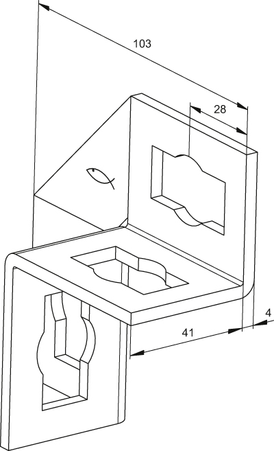 FISCHER Universalwinkel PUWS 2x2