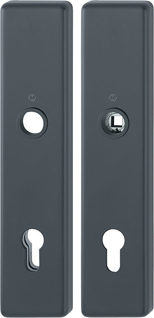 HOPPE® Schutz-Langschildpaar 2221/2210, HT, Aluminium, 11986135