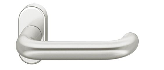 FSB Drücker-Halbgarnitur ohne Schlüsselrosette 09 1146, oval, VK 8 mm, Aluminium