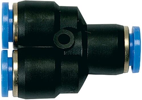 RIEGLER Y-Steckverbindung Blaue Serie für Schlauch-Außen-D.14 mm