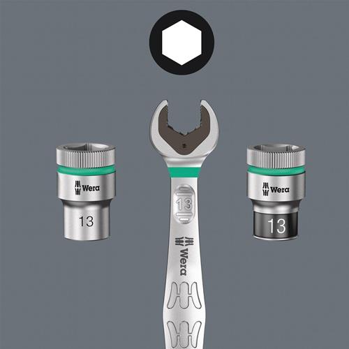 WERA Steckschlüsseleinsatz 8790 HMC Außen-6-kant SW15/16Zoll L.37mm Vierkant1/2Zoll