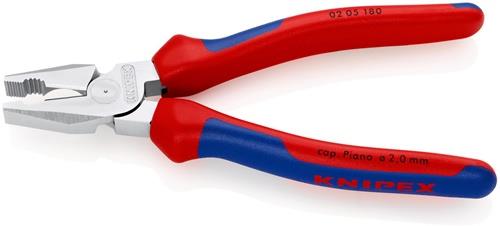 KNIPEX Kraftkombizange L.180mm verchr.Mehrkomp.-Hülle KNIPEX