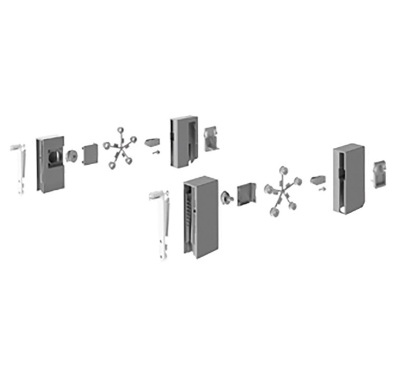 HETTICH DesignSide Adapter InnoTech Atira / 144 mm, dunkelgrau, 9196319