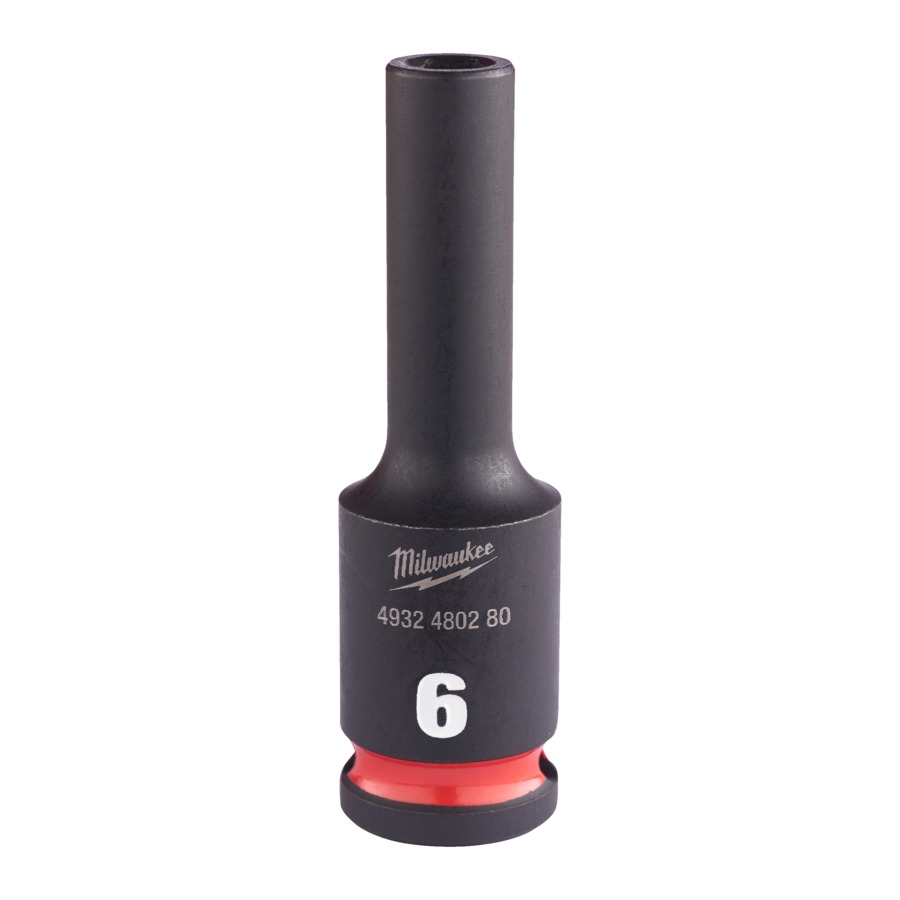 MILWAUKEE 6 x 65 mm SHOCKWAVE Schlagnuss 3/8" lang