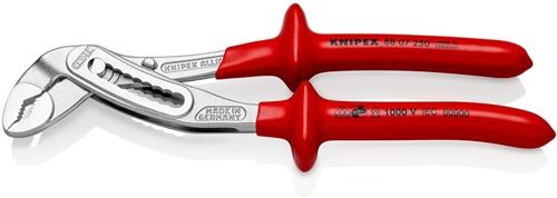 KNIPEX Wasserpumpenzange Alligator® L.250mm Spann-W.46mm verchr.VDE tauchisol.KNIPEX