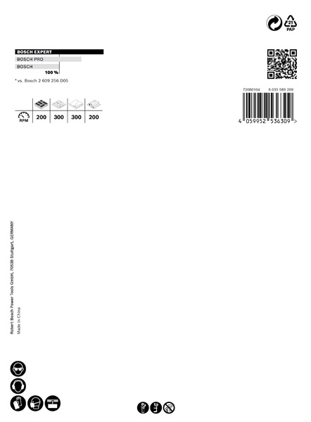 BOSCH EXPERT Construction Material Lochsäge, 121 x 60 mm. Für Dreh- und Schlagbohrer