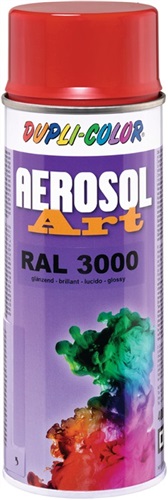 DUPLI-COLOR Buntlackspray AEROSOL Art feuerrot glänzend RAL 3000 400ml Spraydose