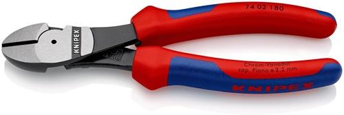 KNIPEX Kraftseitenschneider L.180mm pol.Form 0 2K-Hülle KNIPEX