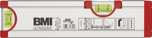 BMI Wasserwaage ULTRASONIC 20cm Alu.silber ± 0,5mm/m m.Magnet BMI