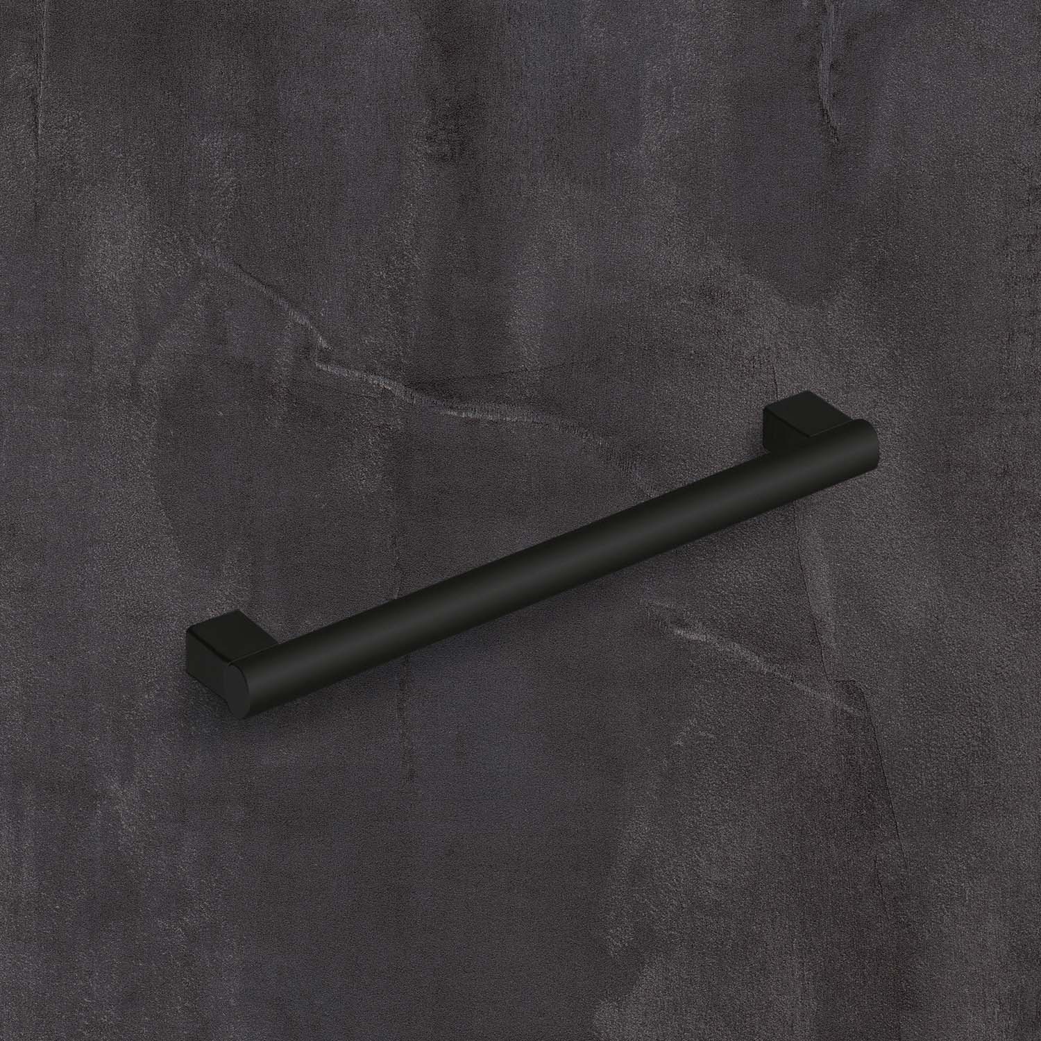 HETTICH Griff Vieste, Bohrabstand 160 mm, L 184 mm, H 30 mm, ø 12 mm, Schwarz matt, 9345469