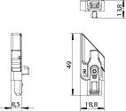 WINKHAUS RAHMENT.RT.DFE-TFE.S.RS.LK.N-GR, WINKHAUS RAHMENT.RT.DFE-TFE.S.RS.LK.N-GR,