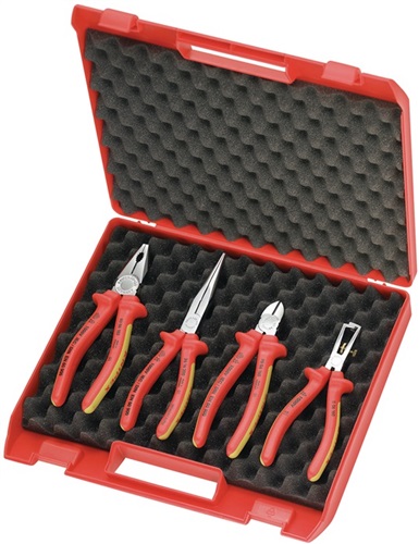 KNIPEX Zangensatz Kompakt-Box Inh.4tlg.VDE Kunststoffkoffer KNIPEX