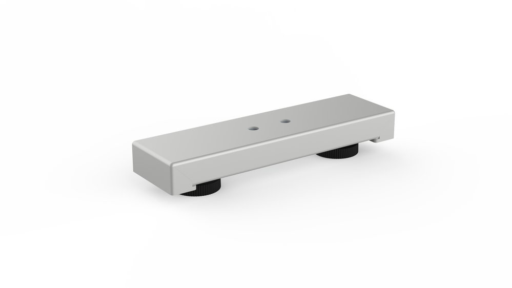 Veyhl Kurzer Fuß Evo, 250 mm, RAL 9006 weißaluminium