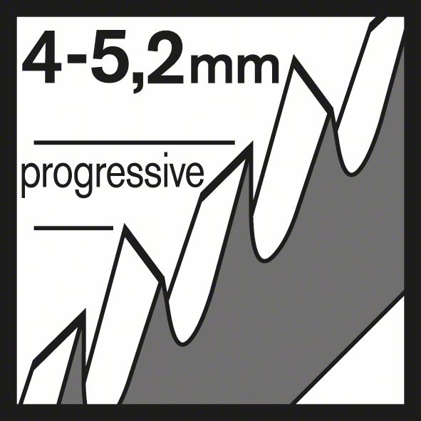 BOSCH Stichsägeblatt T 144 D Speed for Wood, 25er-Pack