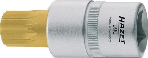 HAZET Steckschlüsseleinsatz 990-5 1/2 Zoll Innen-Vielzahn M5 L.52mm HAZET