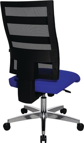 TOPSTAR Bürodrehstuhl m.Punktsynchrontechnik schwarz/blau 450-550mm Trgf.110kg