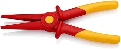 KNIPEX Flachrundzange Gesamt-L.220mm KU.glasfaserverst.m.Weichkunststoff-Zone KNIPEX