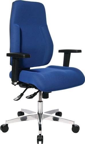 TOPSTAR Bürodrehstuhl Punktsynchr.-T.blau 430-510mm Trgf.110kg TOPSTAR
