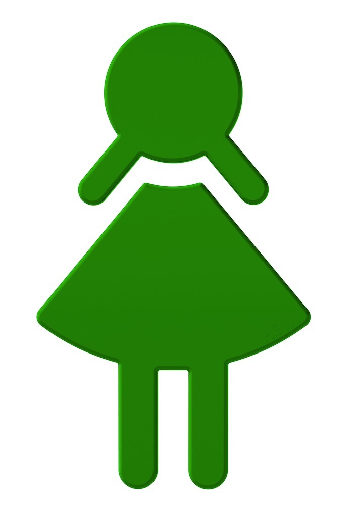 HEWI Hinweisschild FRAU 801.91.020, Polyamid, 801.91.020 72