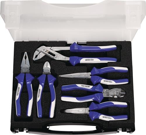 TECWERK Zangensatz Inh.6-tlg.verchr.Ku.-Koffer TECWERK