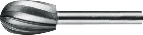 PFERD Frässtift O1625 D.16mm Kopf-L.25mm Schaft-D.6mm HSS Verz.ALU PFERD