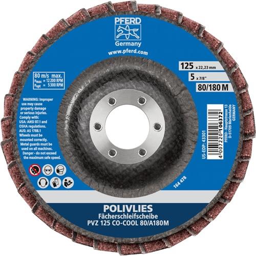 Fächerschleifscheibe D.125mm K.80/180 M Alu.Keramikkorn CO-COOL PFERD Fächerschleifscheibe D.125mm K.80/180 M Alu.Keramikkorn CO-COOL PFERD