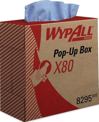 WYPALL Wischtuch WypAll® X80 8295 L427xB212ca.mm blau 1-lagig 5 Boxen/KT WYPALL