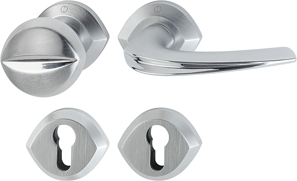 HOPPE® Wechselgarnitur mit Rosetten Monte Carlo M855/25HK/25K/25KVS/1550, Messing HOPPE® Wechselgarnitur mit Rosetten Monte Carlo M855/25HK/25K/25KVS/1550, Messing