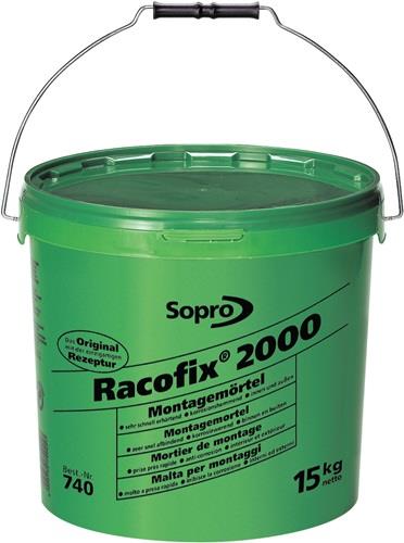 SOPRO Montagemörtel Racofix® 2000 1:3 Raumteile (Wasser/Mörtel) 15kg Eimer SOPRO