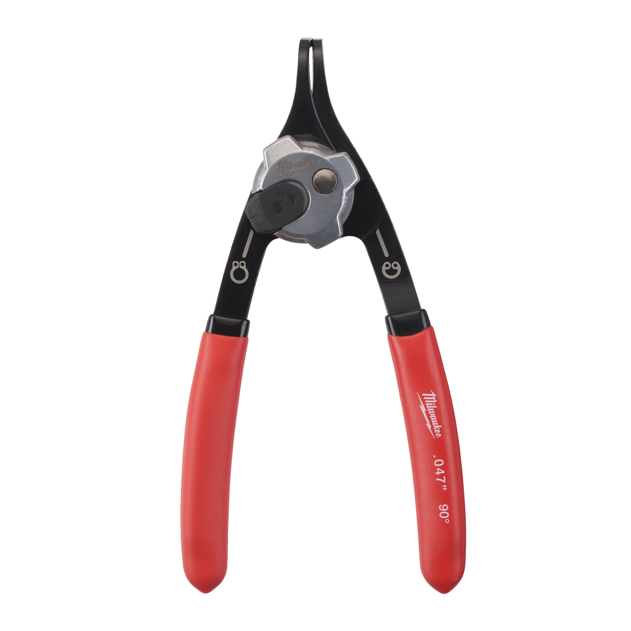 MILWAUKEE 90° gekröpft, 1,2 mm Spitze, für Größe A1/J1 Sicherungsringzange für Wellen und Bohrungen