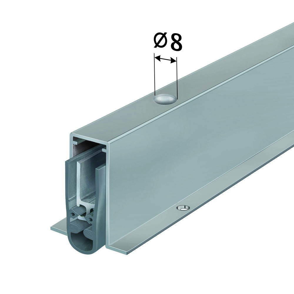PLANET Türabsenkdichtung FT-plus FH, Silikon 650 mm grau