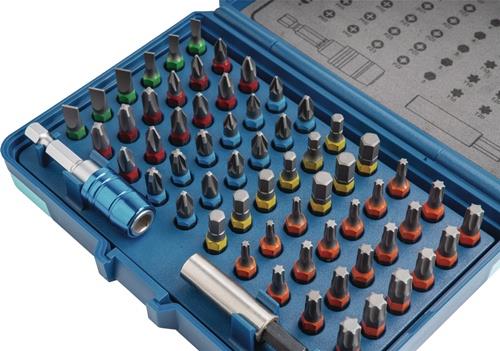 TECWERK Bitsortiment 62-tlg.Schlitz/PH/PZD/TX/6Kt.TECWERK